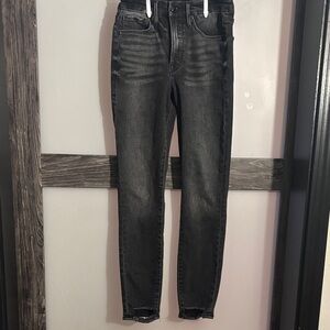 Good American Black Denim Skinny Jeans Sz 4 27